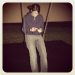 Grace on the swings at 2 am (Copyright Corrie B)