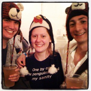 Towersey with my boys and our awesome hats (Copyright Micky S)