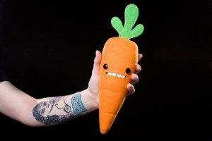 Steff Bomb's plush carrot (Copyright Steff Bomb) Steff Bomb's plush carrot (Copyright Steff Bomb)