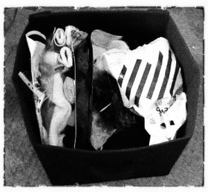 A WIP basket, filled to the brim with things to work on (Copyright Corrie B) A WIP basket, filled to the brim with things to work on (Copyright Corrie B)