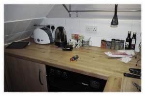 The keys in situ in Doc's kitchen (Copyright John S)