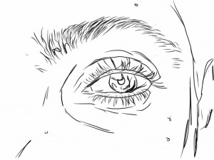 Concept art -- JS' eye (Copyright Corrie B)