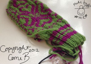 Basically finished, but no yarn left to complete the Fairisle Mittens! Argh!