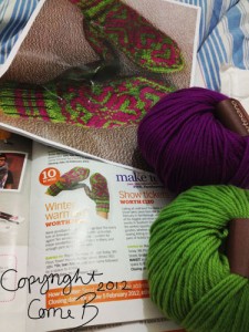 The magazine, the yarn, the pattern