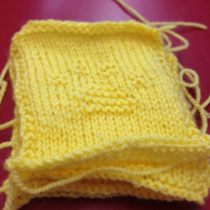 Big pretty pile of yellow granny squares (Copyright Corrie B)