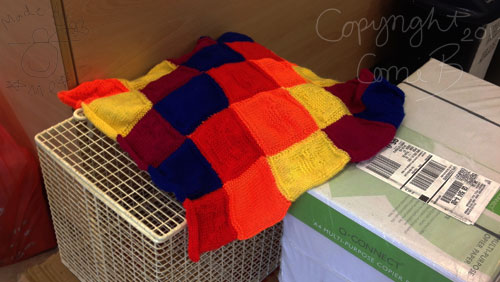 The blanket on the pile of donations <3 The blanket on the pile of donations <3