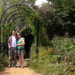 Me and my boy in the gateway to the farm