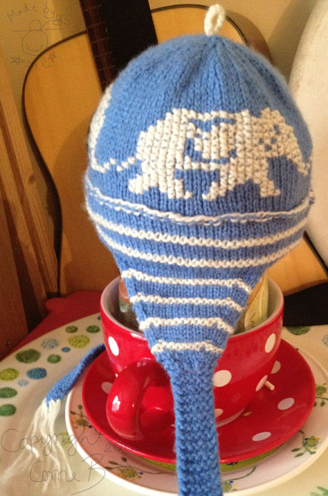 The hat from the side. The hat from the side.