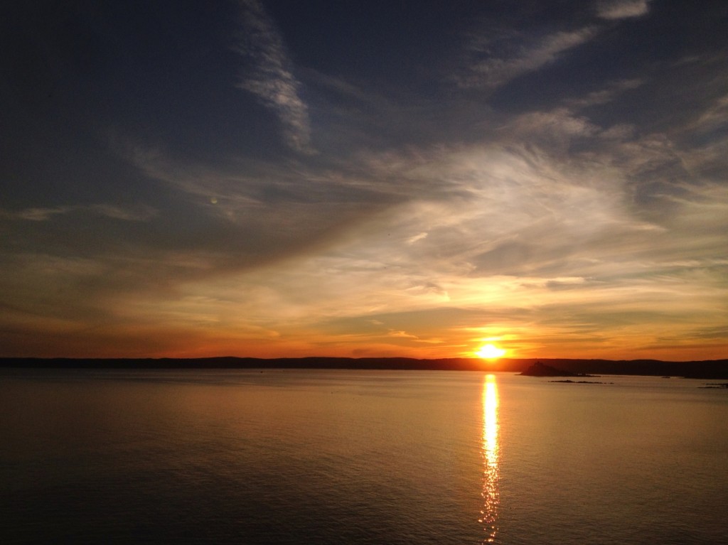 Sunset over Cudden Point