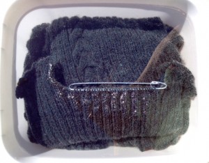 Soaking away before blocking. Soaking away before blocking.