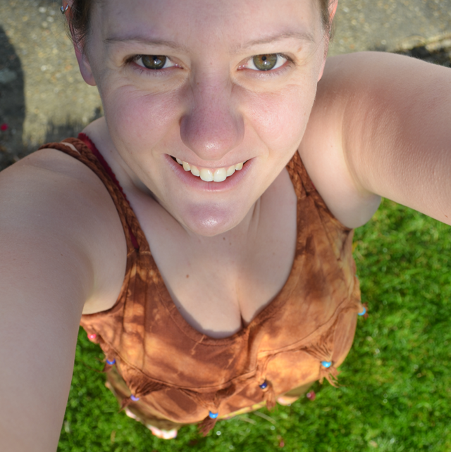 My gorgeous fashion sense - who else would go out wearing nothing but a tie-dye dress and wellies? Sorry mum. My gorgeous fashion sense - who else would go out wearing nothing but a tie-dye dress and wellies? Sorry mum.