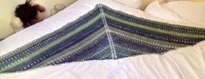 Blocking the Towersey Shawl. Blocking the Towersey Shawl.