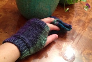 Back of left hand (one person can't take photos of both hands with mittens on!)