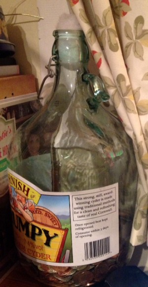 Scrumpy jar full of money. Scrumpy jar full of money.