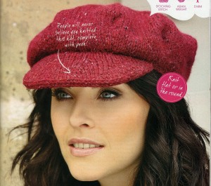 The red hat as it is shown in the magazine.