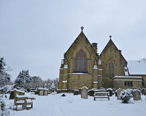 Speldhurst Church in the snow.