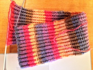 Stripey! Would also make a lovely scarf.