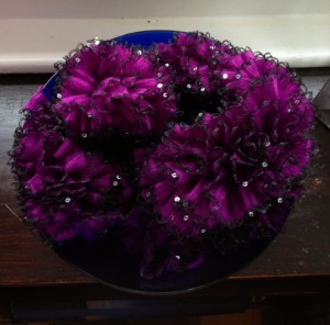 Scarf in a bowl - decorative AND functional.