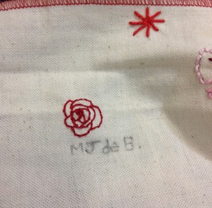 MdB's contribution to the world's longest embroidery.