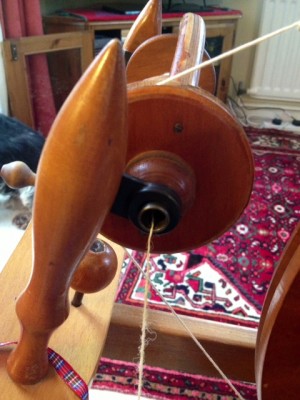 Fairly regular single winding onto the bobbin!