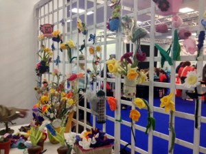 Knitted gardeny things, a competition held this year.