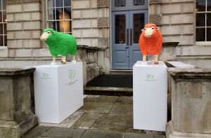 Two of the guardians of Wool House.