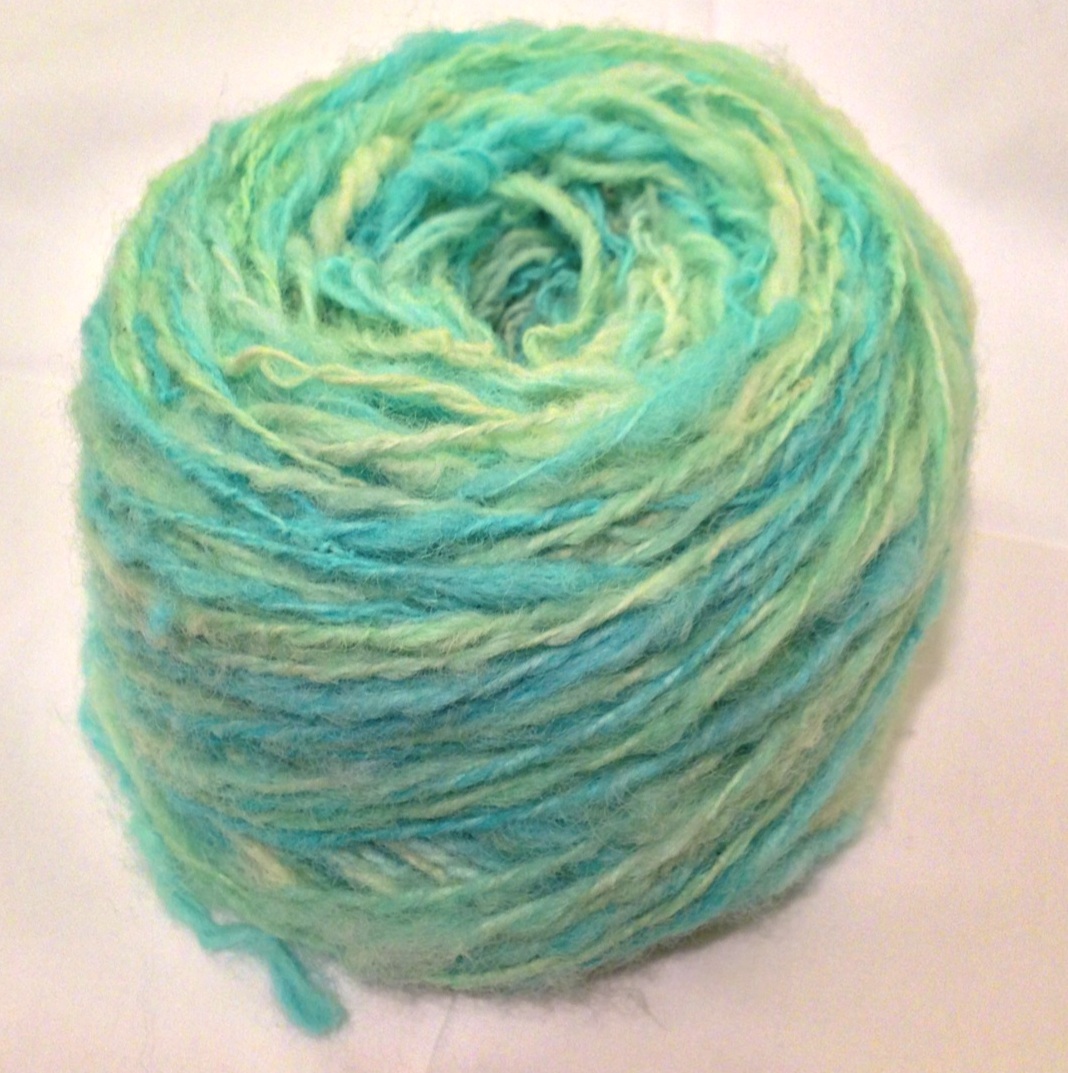 A big ball of beautiful Sherbert Yarn.