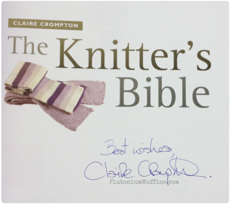 Signed copy of the Knitter's Bible.