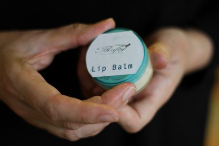 Lip Balm made from shea butter, gorgeous.