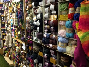 All the yarn! Except, this is only one wall of it, hehe.