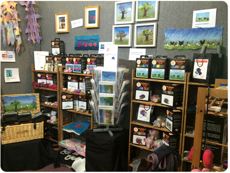 The Art Felt Stand, the proprietor was passionate about community and sharing of knowledge, which resonates with me.