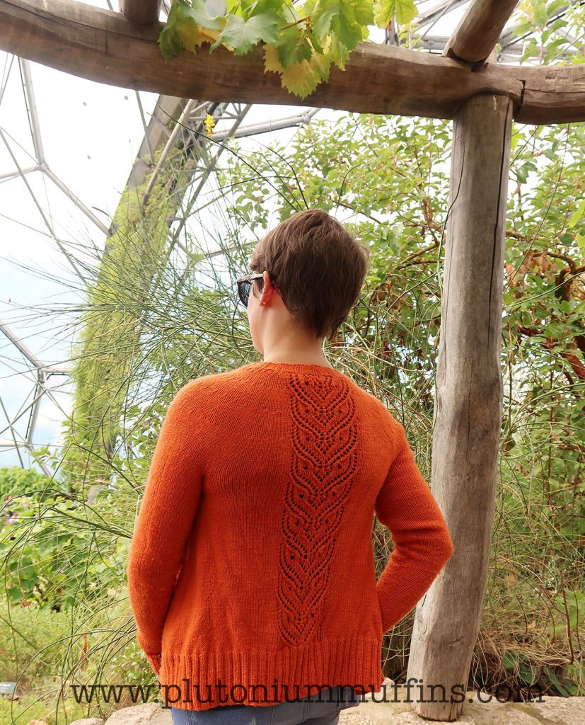 The cardigan from the back again - this one included because the pilling is really obvious to me, but it might just be me being a bit too fussy!