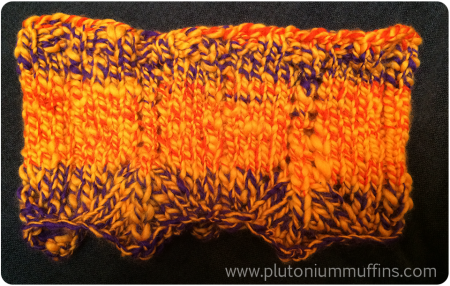 The Bank Holiday Cowl in vivid glory.