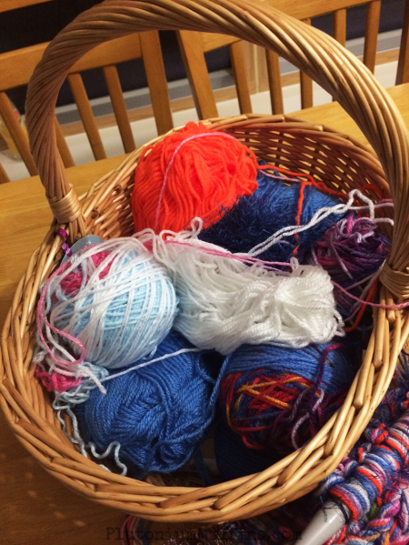 A basket full of scrummy yarn!