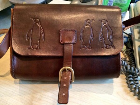 My gorgeous leather satchel, made by Craft Boss. Click on the picture to go to her website (and buy one!)