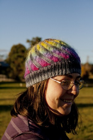 Bicolour Spiral Hat