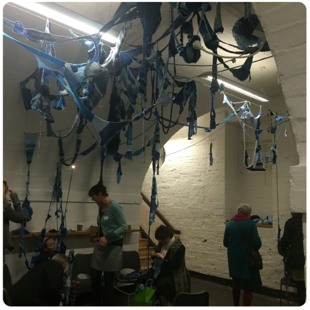 The Blue Jumper installation by  Sarah Filmer.