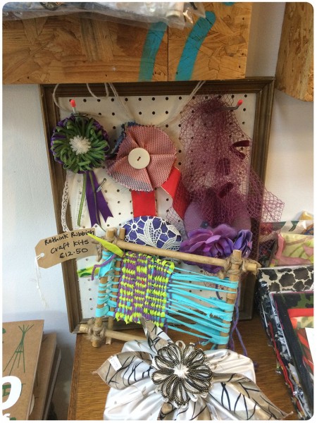 Craft kits and weaving and bits and bobs.