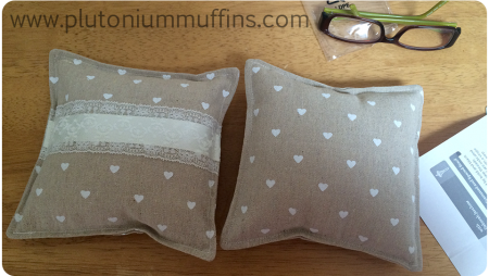 The first cushions I made, which I didn't like very much...