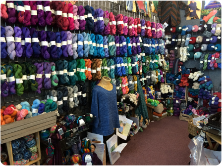 The full range of beautiful Debonnaire yarn.