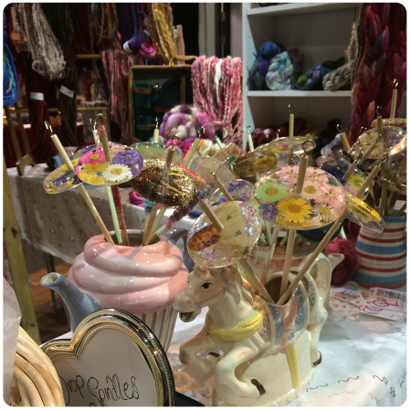 Spindles at Spin City - at the beginning of Sunday; they sold out by the end of the day.