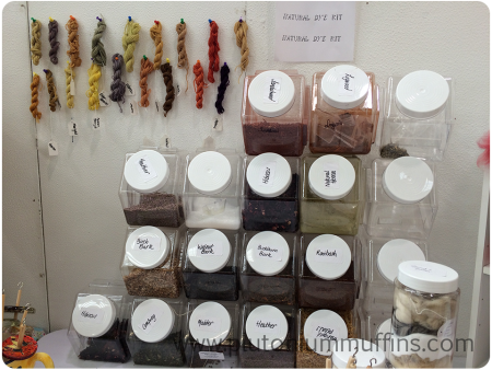 Natural dye sources at Spin City UK