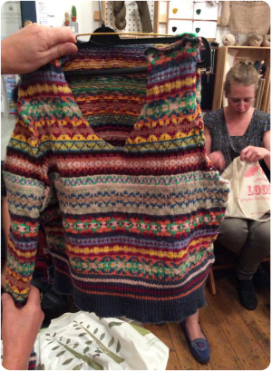 More stunning fairisle knitting at Wild and Woolly (photo copyright Summer Mughrabi)