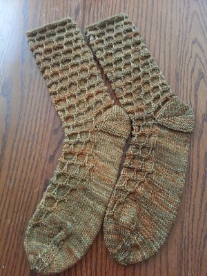 I adore the texture of the socks, incredible. Image copyright yarnie52 2014.