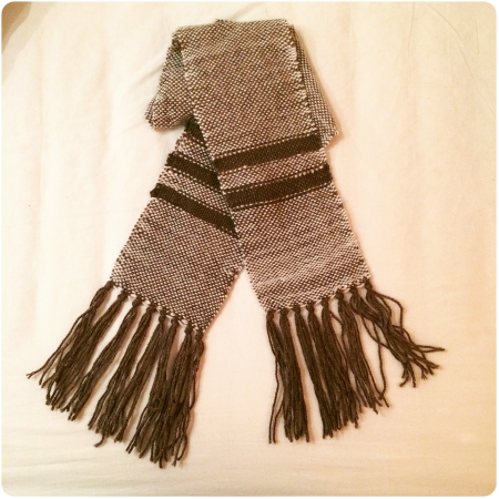 My first ever woven scarf.