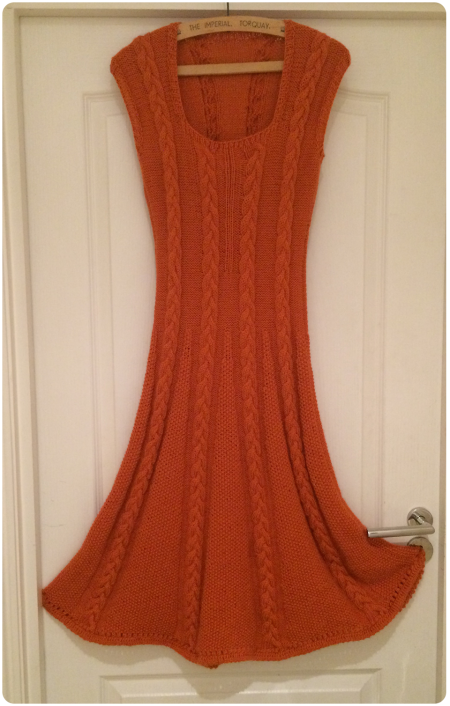 The Icon Dress, knitted in John Arbon Knit by Numbers DK.