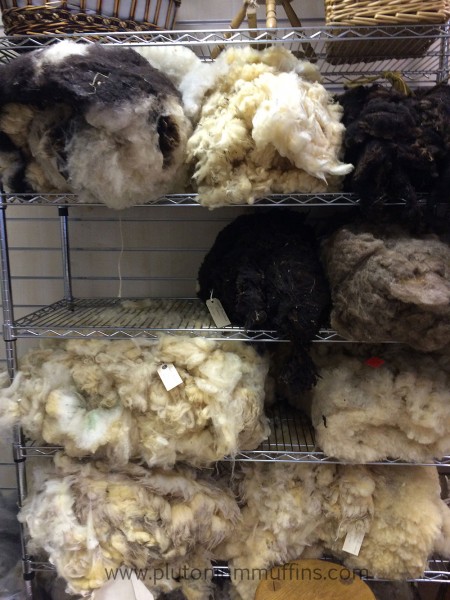 A range of fleeces - the back room was piled high with hundreds more. Heaven.