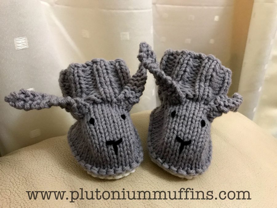 Grey bootees, second pair and a bit better put together!