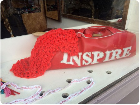 Another close-up of the window display. Inspire! Love this.