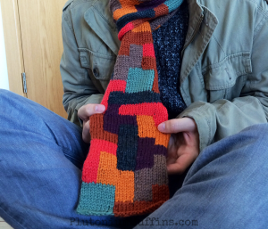 My favourite project from last year, John's Tetris Scarf.